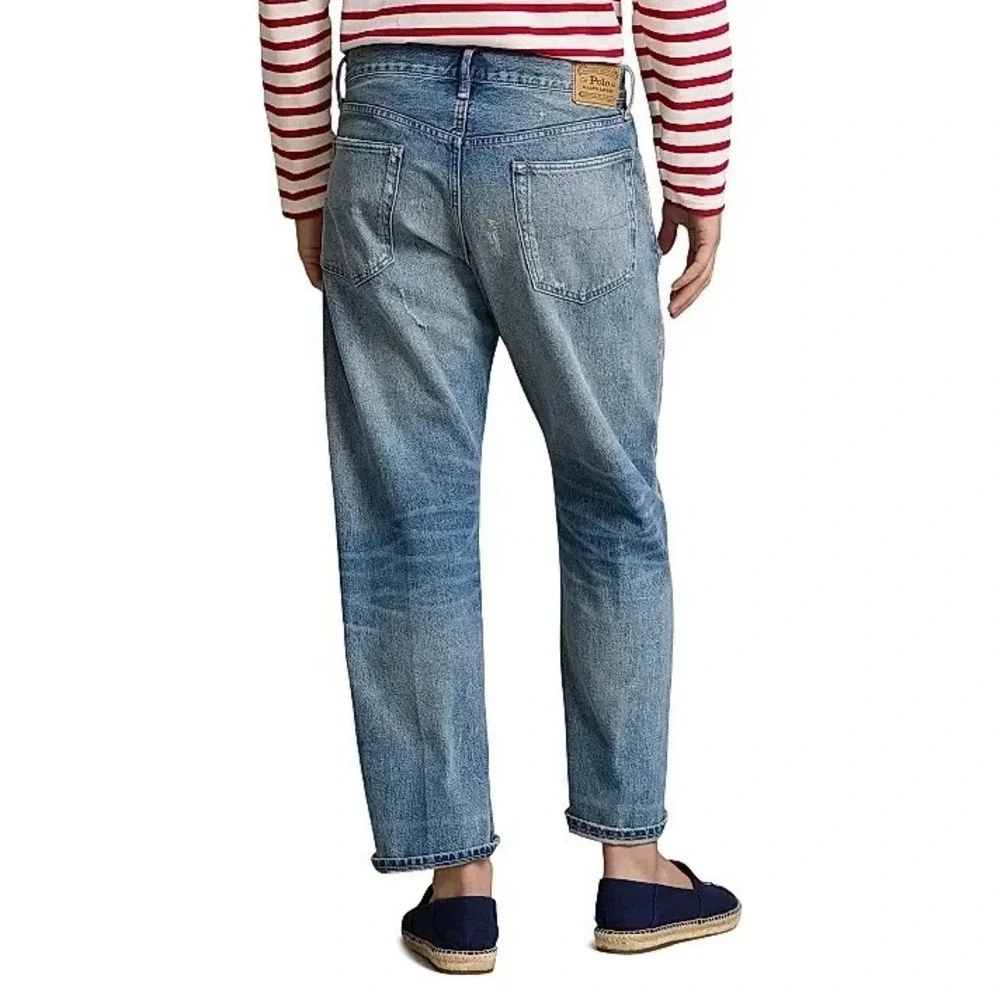 Polo Ralph Lauren Mens Vintage Classic Fit Distressed Jeans Size 34 X 32 FLAW